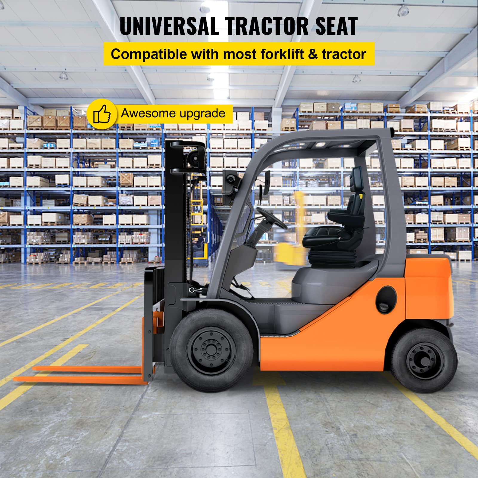 Foto 2 | Asiento Con Suspensión Vevor, Respaldo Ajustable, Reposacabezas, Reposabrazos - Venta Internacional.