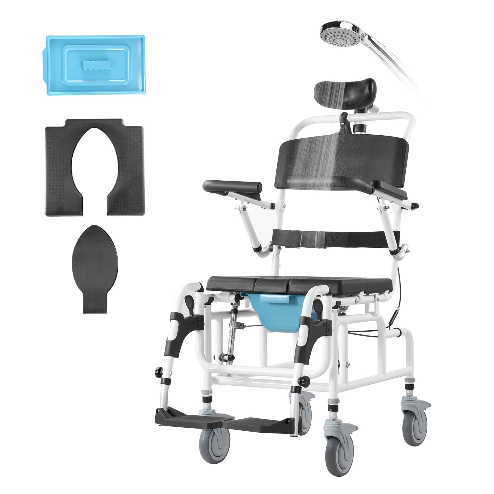Foto 2 pulgar | Silla De Ruedas De Ducha Vevor De Aleación De Aluminio De 17.5 Pulgadas Para Ducha - Venta Internacional.