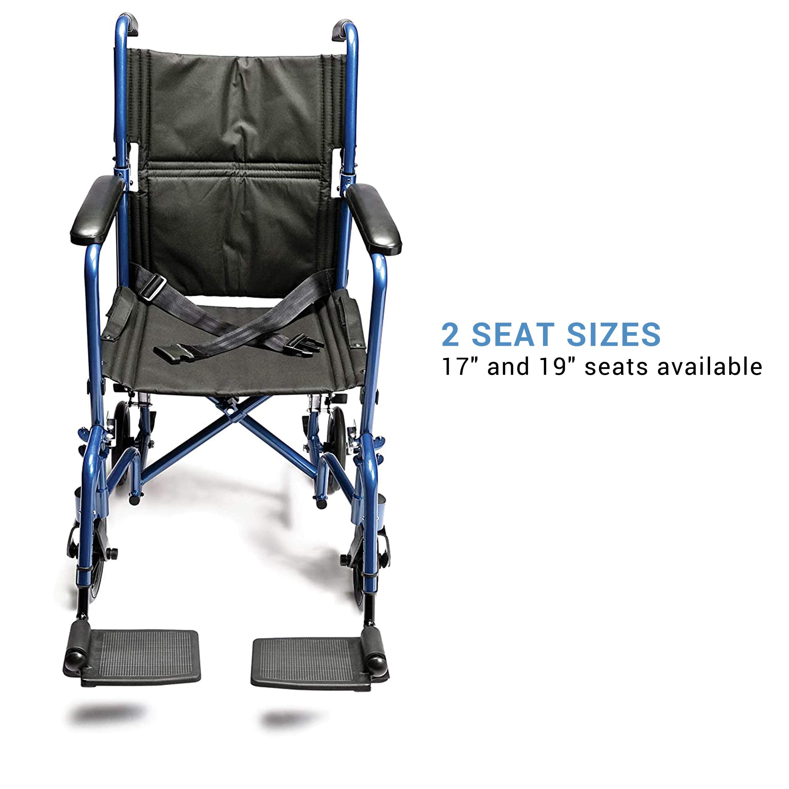 Foto 3 pulgar | Silla De Ruedas De Transporte Lumex Everest & Jennings, Asiento De 19 Pulgadas, Azul - Venta Internacional.
