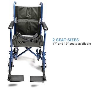 Foto 2 | Silla De Ruedas De Transporte Lumex Everest & Jennings, Asiento De 19 Pulgadas, Azul - Venta Internacional.