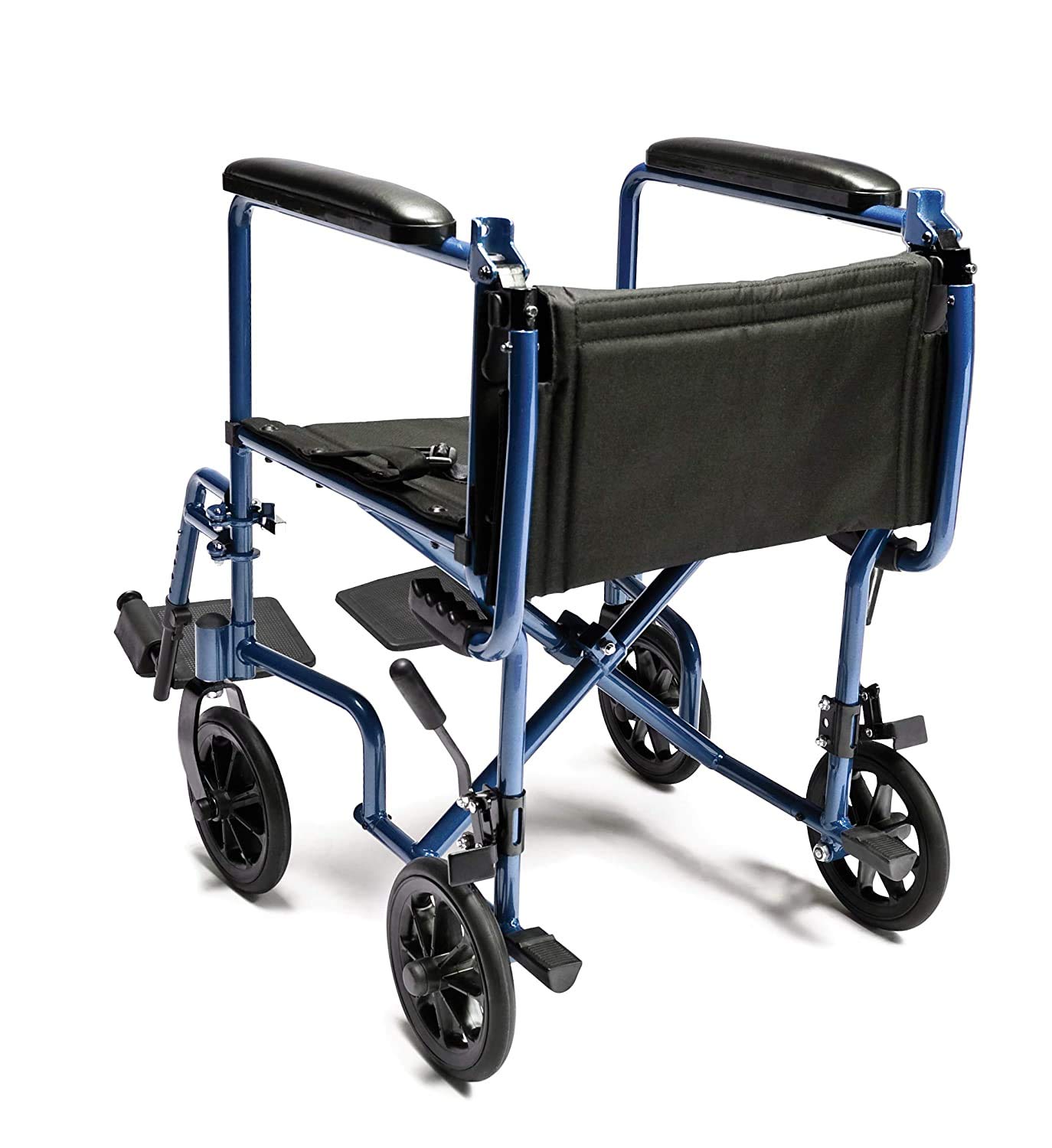 Foto 8 pulgar | Silla De Ruedas De Transporte Lumex Everest & Jennings, Asiento De 19 Pulgadas, Azul - Venta Internacional.