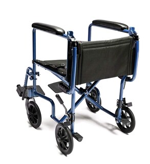Foto 7 | Silla De Ruedas De Transporte Lumex Everest & Jennings, Asiento De 19 Pulgadas, Azul - Venta Internacional.