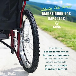 Foto 2 | Silla de Ruedas SC Super Confort Todoterreno Incluye Bomba de Aire y Kit de Reparación