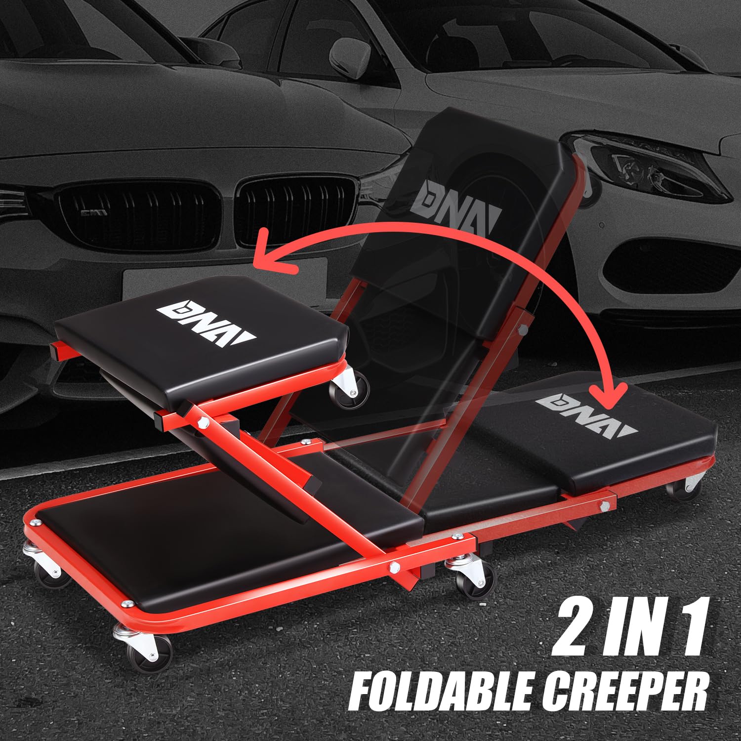 Foto 5 pulgar | Car Creeper/seat Dna Motoring Tools-00184 91 Cm Con Capacidad De 150 Kg - Venta Internacional.