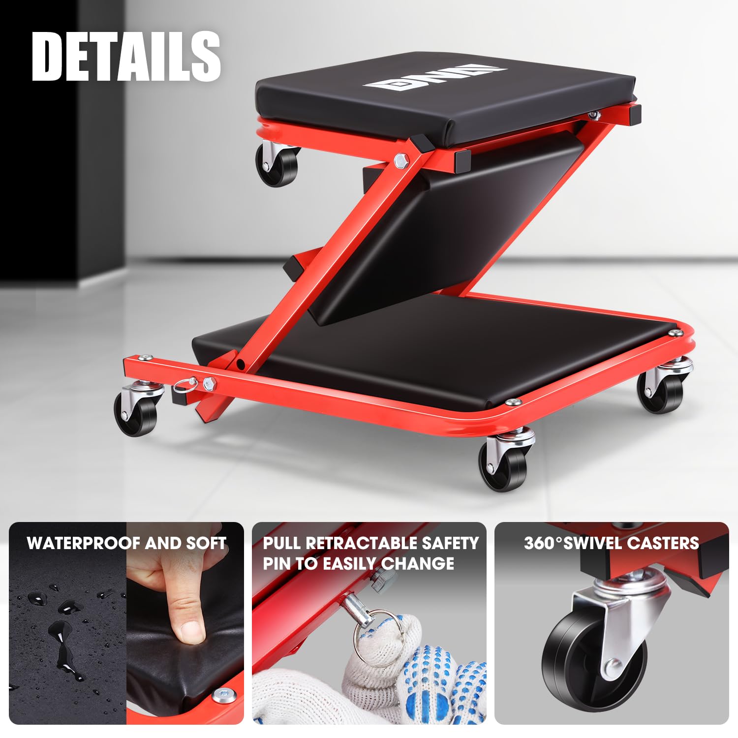 Foto 7 pulgar | Car Creeper/seat Dna Motoring Tools-00184 91 Cm Con Capacidad De 150 Kg - Venta Internacional.