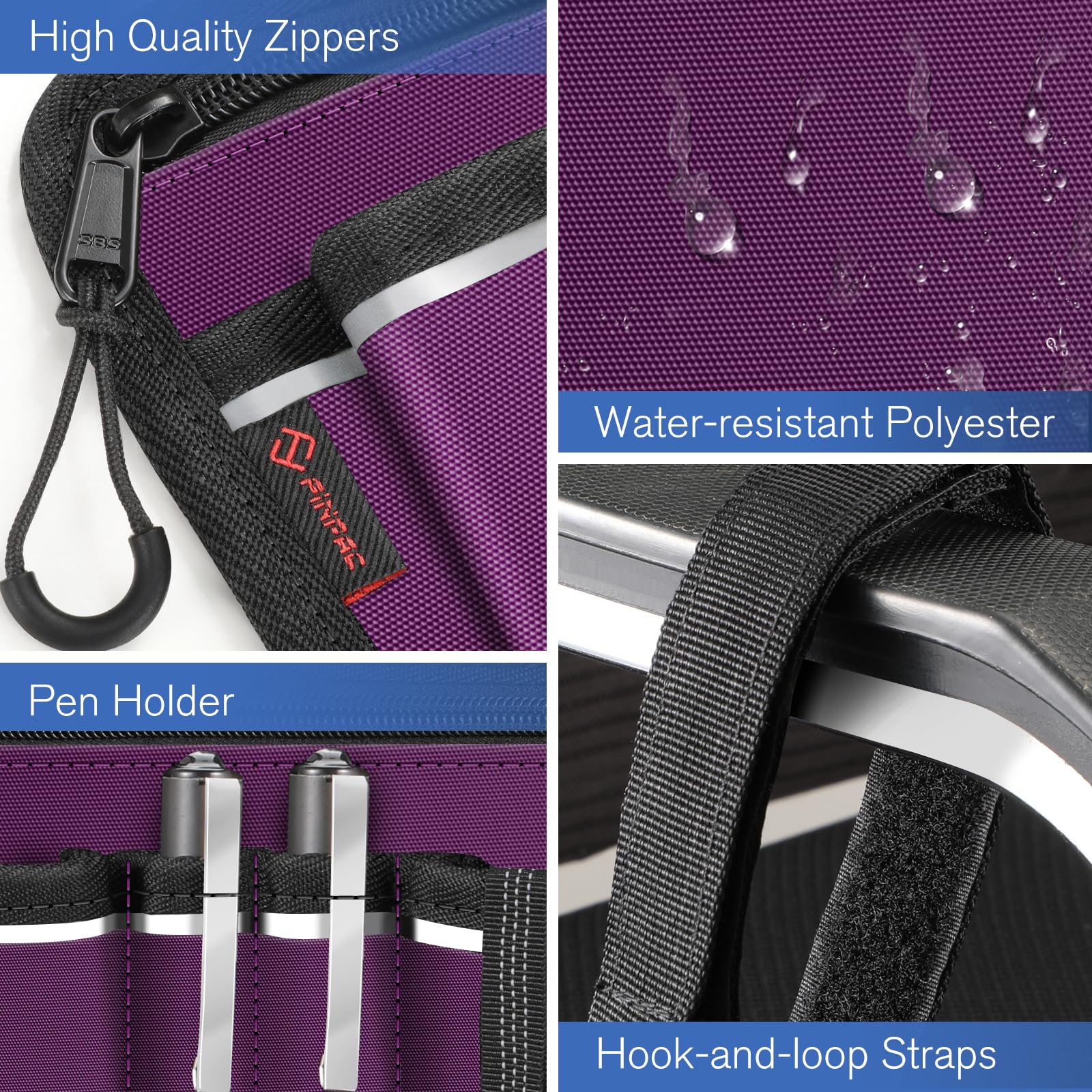 Foto 5 pulgar | Bolsa De Almacenamiento Lateral Para Silla De Ruedas Finpac Con Portavasos  Color Morado - Venta Internacional.