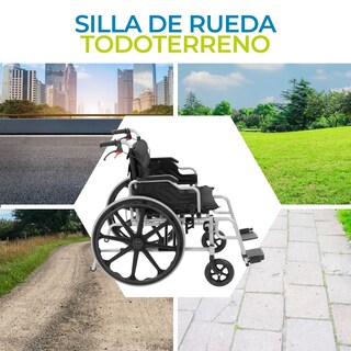Foto 3 | Onof Hergom Silla De Ruedas Extra Ancha Reforzada Acojinada Freno