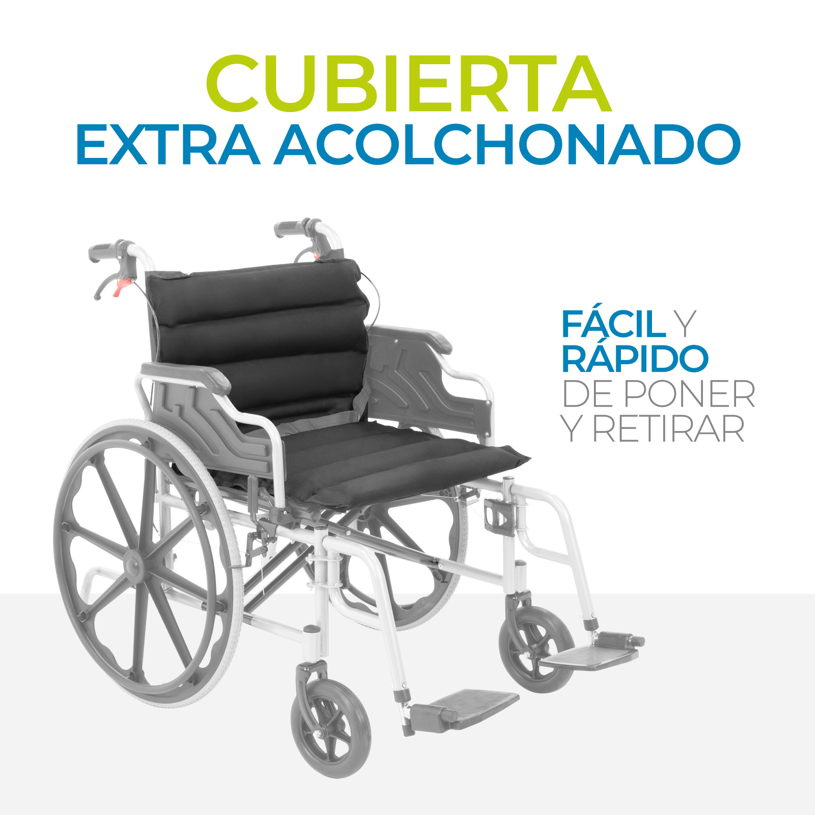 Foto 8 pulgar | Onof Hergom Silla De Ruedas Extra Ancha Reforzada Acojinada Freno