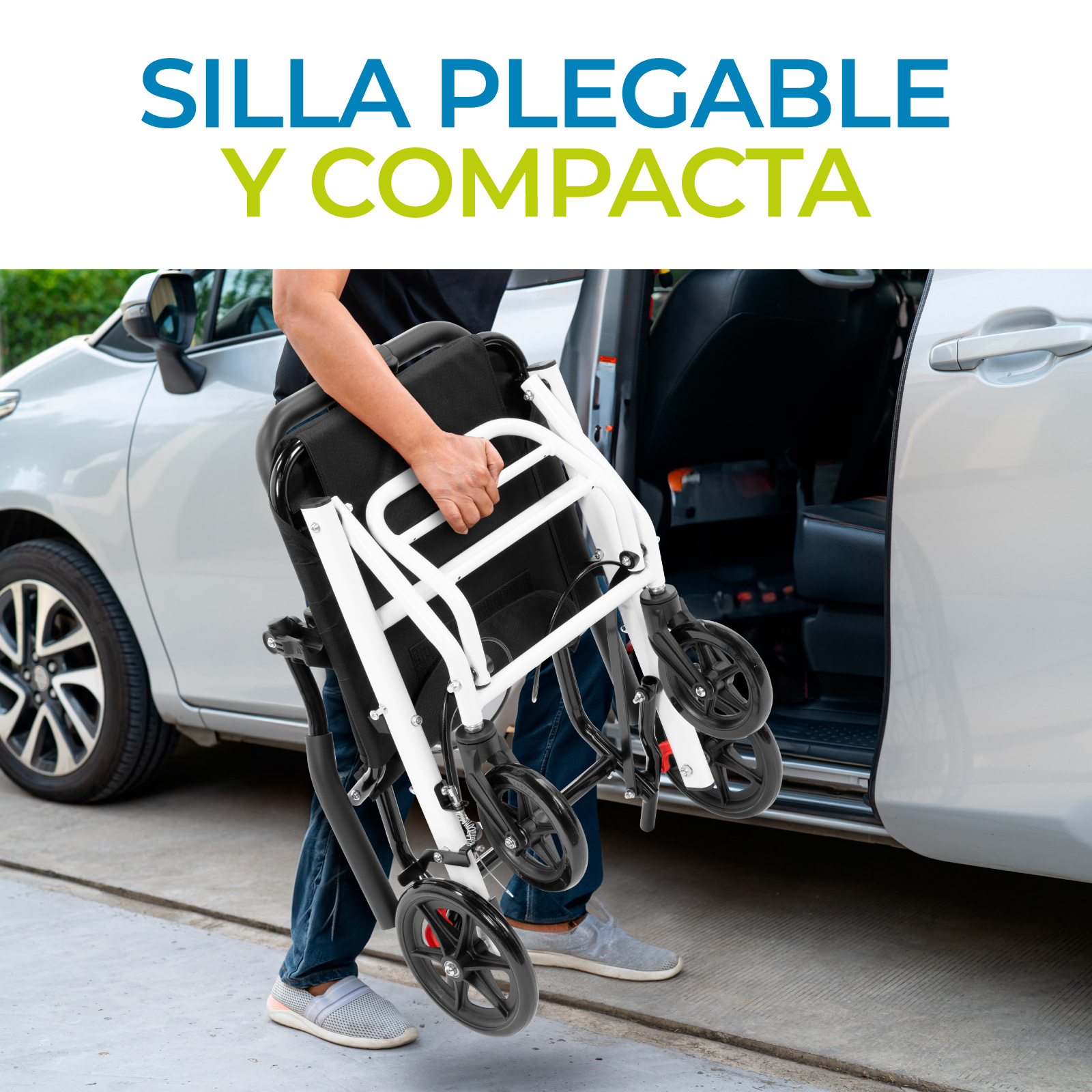 Foto 6 pulgar | Onof Delta Silla De Ruedas Plegable Traslado Ligera Resistente Segura