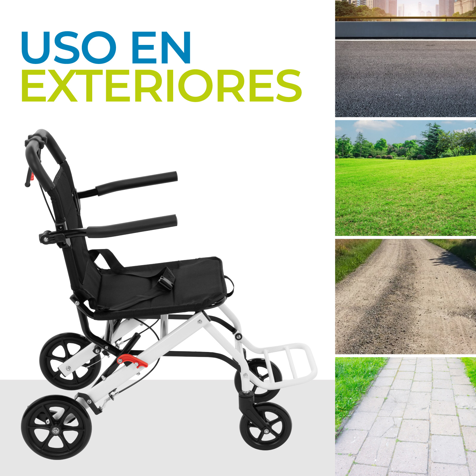 Foto 7 pulgar | Onof Delta Silla De Ruedas Plegable Traslado Ligera Resistente Segura