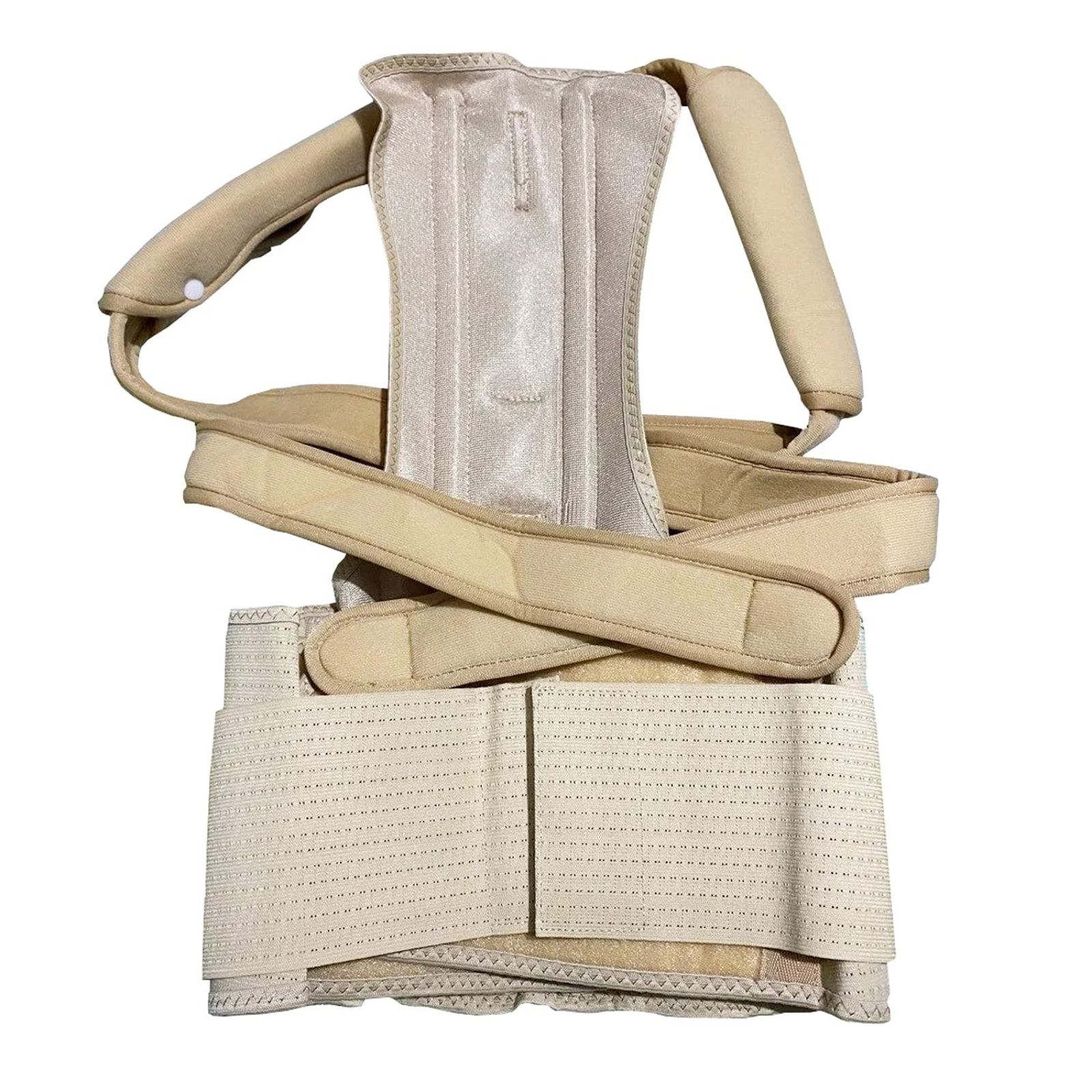 Foto 1 | Faja Ortopédica Dorso Lumbar Corrector de Postura Bk-079 color Beige Super Confort Extra Grande