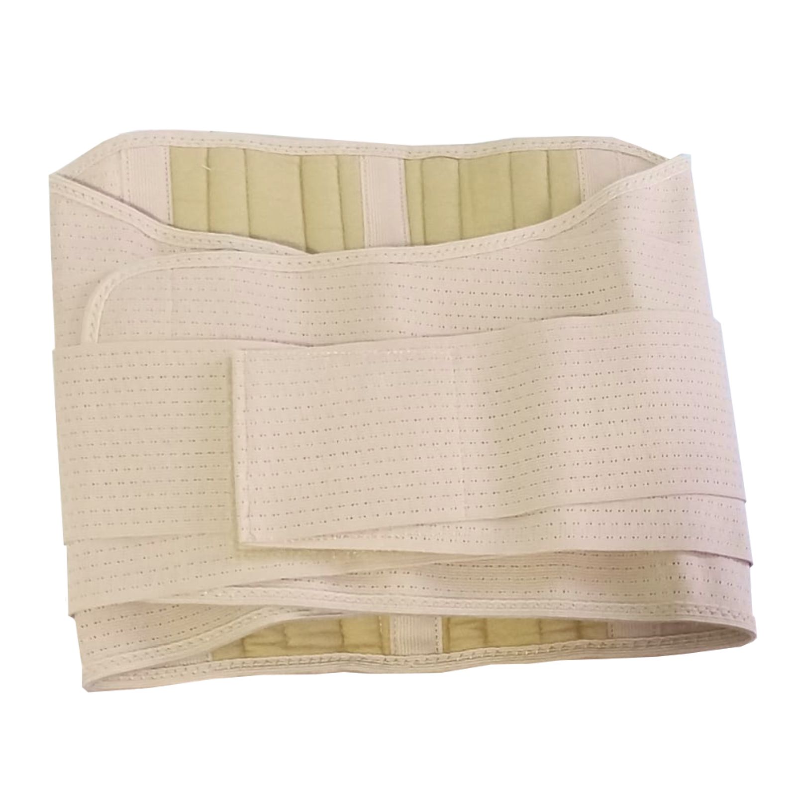 Soporte Faja Sacro Lumbar Grande Ortopédica Reforzada 12 Pulgadas Super Confort Bk-047 color Beige