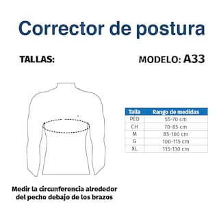 Foto 5 | Corrector de Postura Tynor A33 color Gris para Adulto