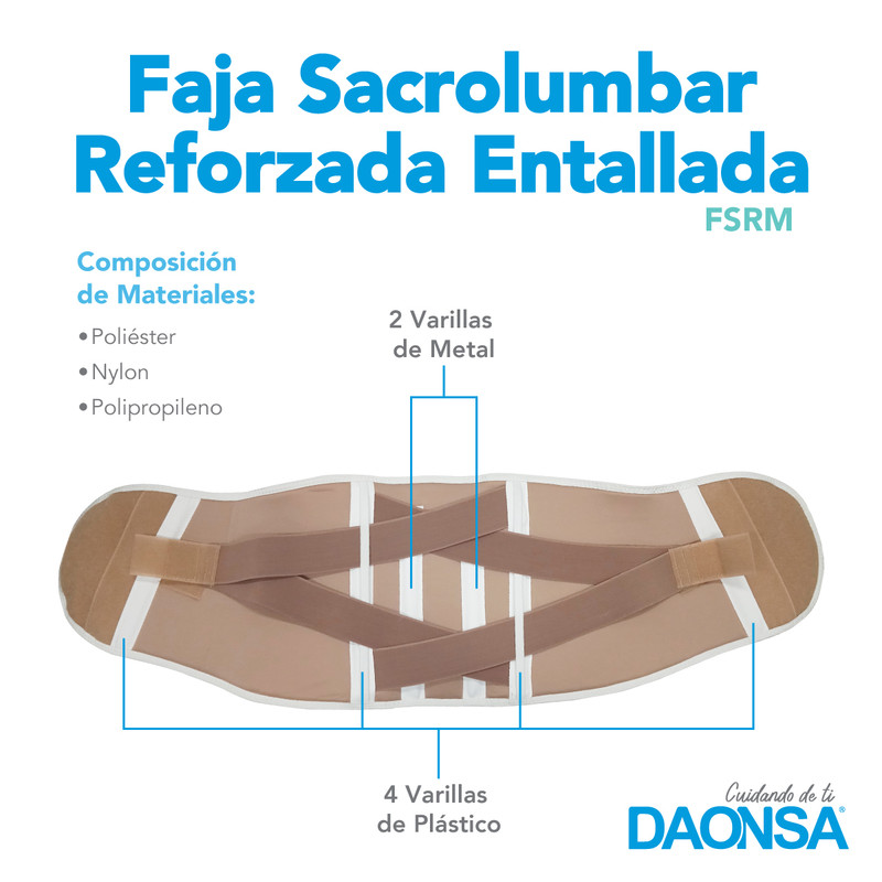 Foto 5 pulgar | Faja Sacrolumbar Reforzada Daonsa