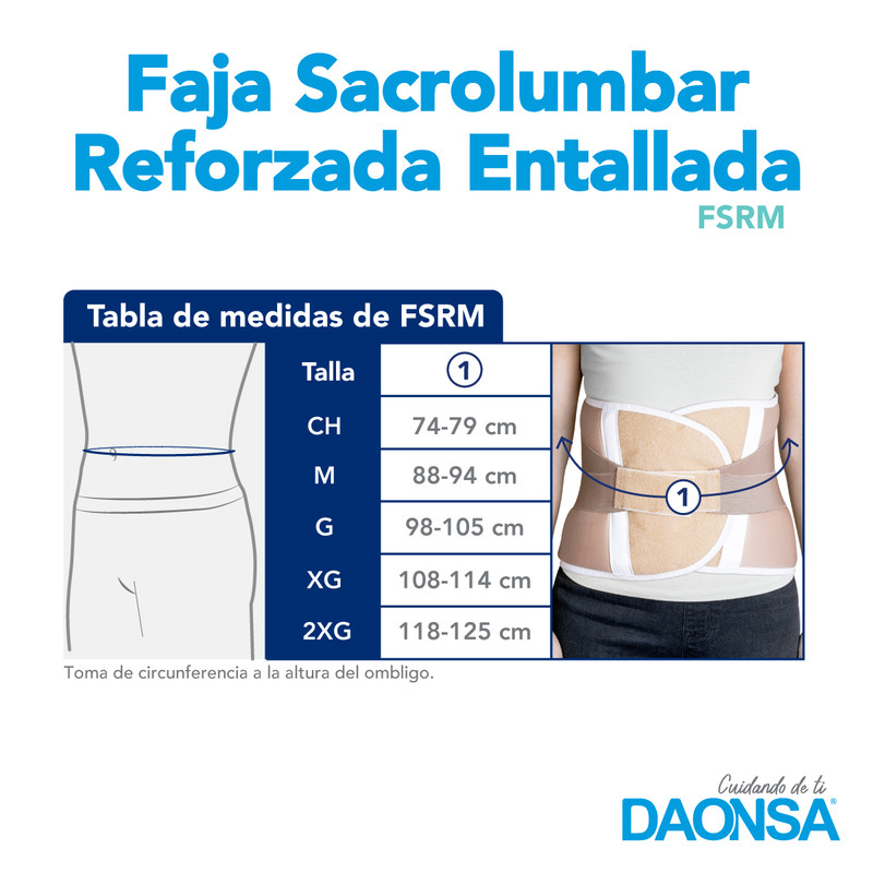 Foto 6 pulgar | Faja Sacrolumbar Reforzada Daonsa