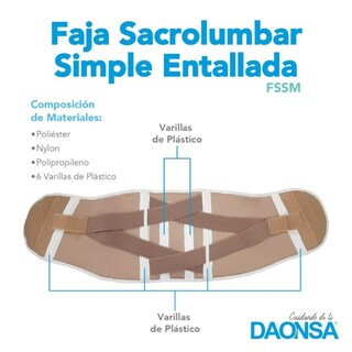 Foto 5 | Faja Sacrolumbar Simple Entallada Daonsa