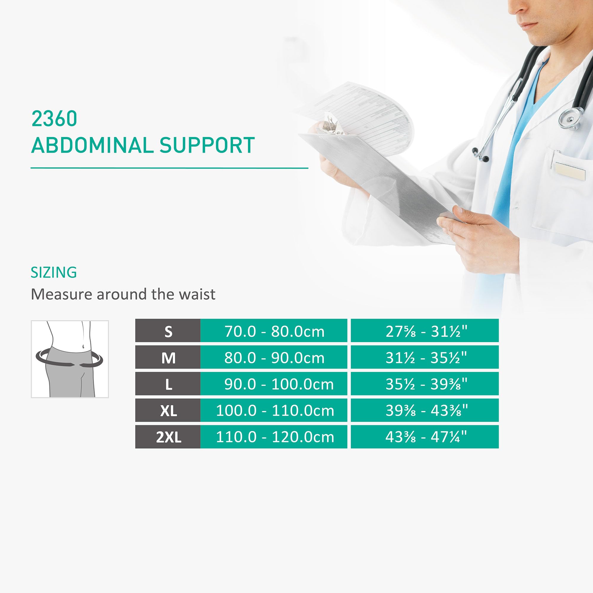 Foto 6 | Carpeta Abdominal Oppo 2360 Transpirable Posparto Gris Xxl - Venta Internacional.