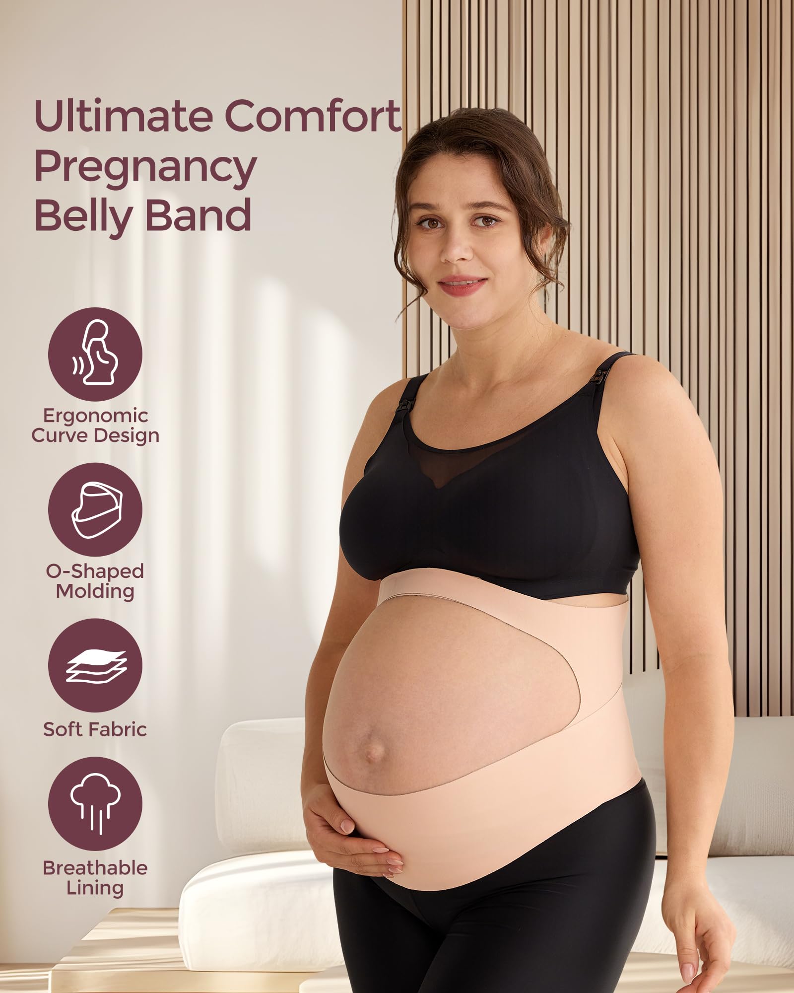 Foto 3 pulgar | Banda Para El Ombligo Para Embarazo Momcozy Cozysupport Ergonest Maternity - Venta Internacional.