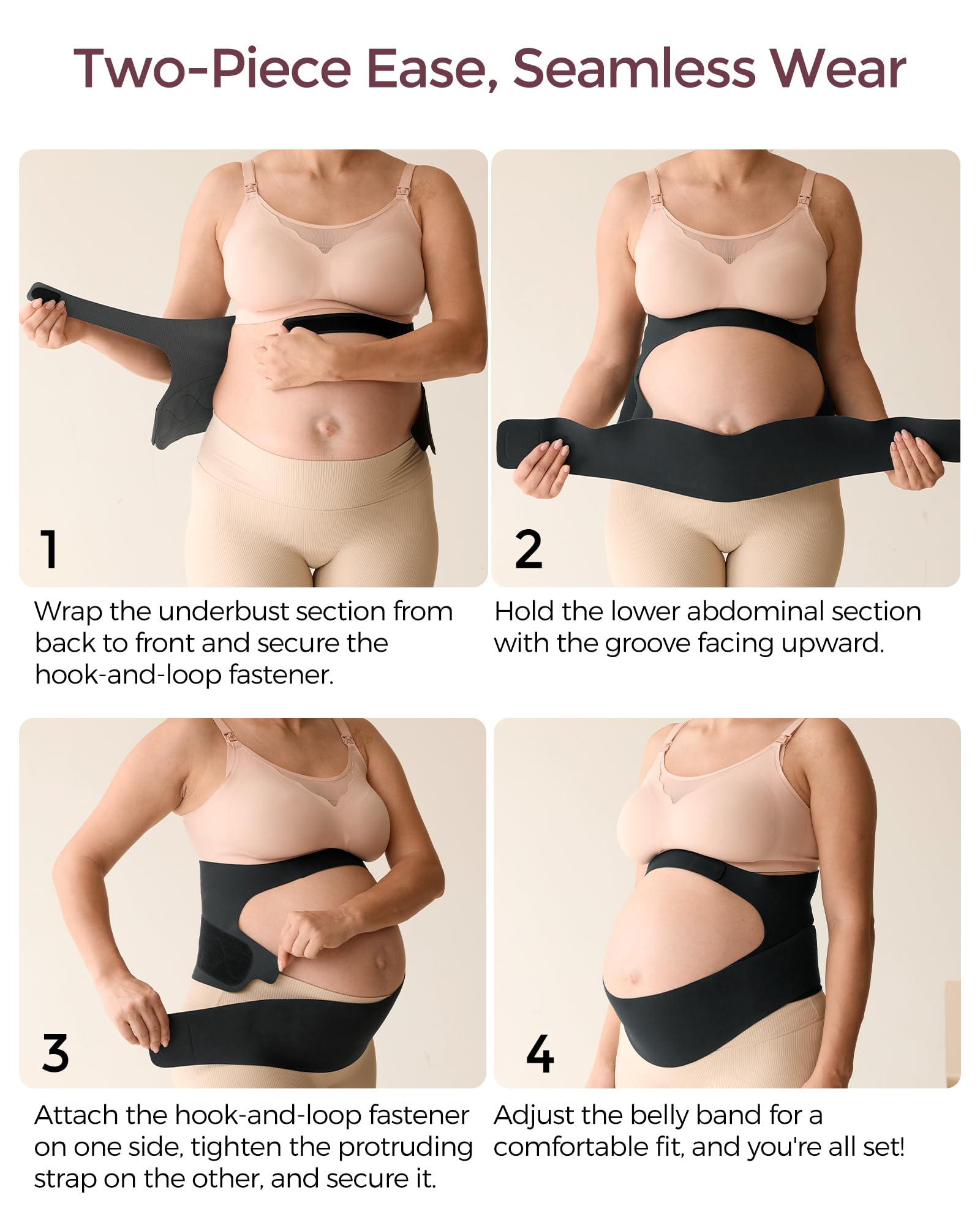 Foto 6 pulgar | Banda Para El Ombligo Para Embarazo Momcozy Cozysupport Ergonest Maternity - Venta Internacional.