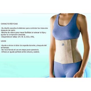 Foto 4 | Faja Abdominal Elástica Post Parto Oppo Moldeada 5 Tallas