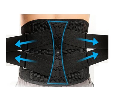 Foto 1 | Cinturón De Apoyo Lumbar Faja Ideal Pará Carga Y Trabajo Talla: L Eo Safe Imports Esi-19369 Negro