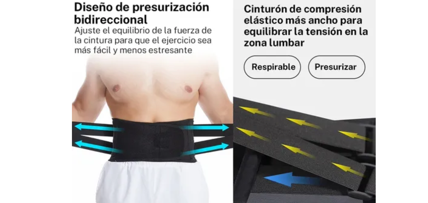 Foto 3 pulgar | Cinturón De Apoyo Lumbar Faja Ideal Pará Carga Y Trabajo Talla: L Eo Safe Imports Esi-19369 Negro