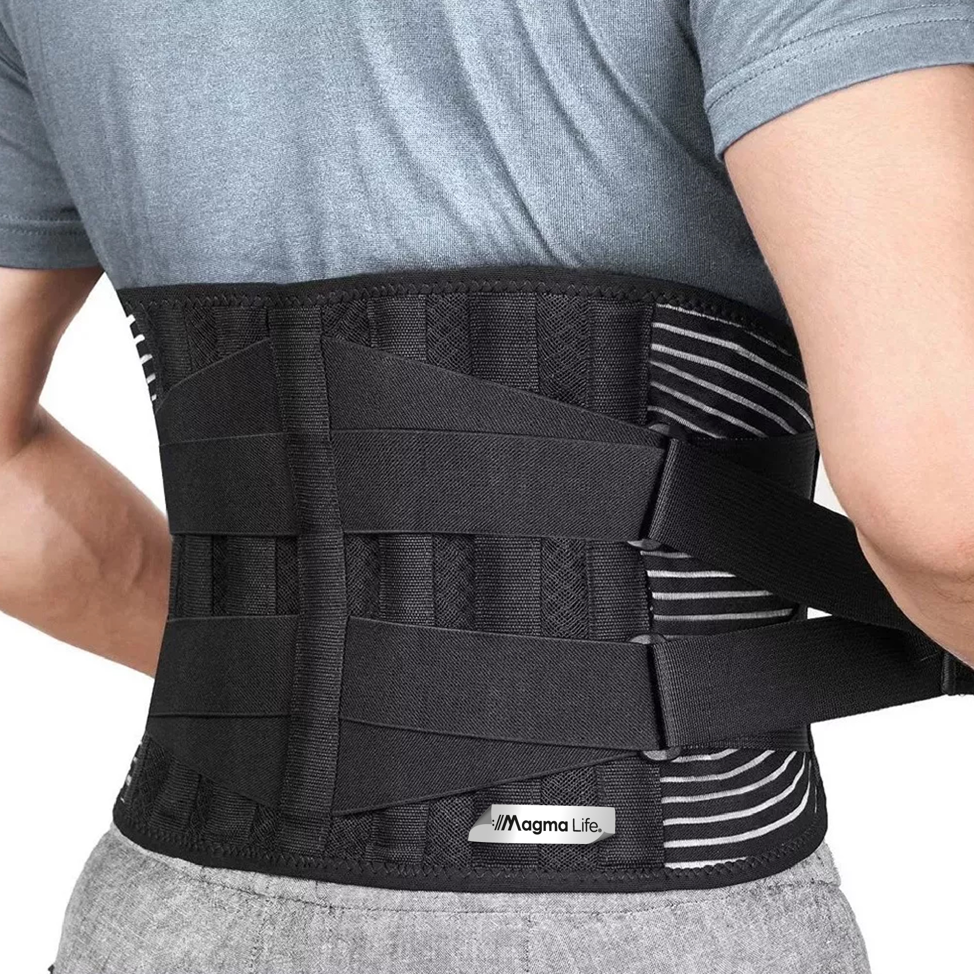 Foto 2 pulgar | Magma Life Cinturón Lumbar De Gym: Soporte De Espalda Baja Para Unisex, Ideal Para Prevención Y Alivio De Dolor De E