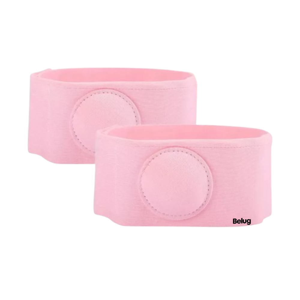Foto 2 pulgar | 2 Pcs Cinturones De Hernia Tratamiento Umbilical Para Bebé Belug, Rosa
