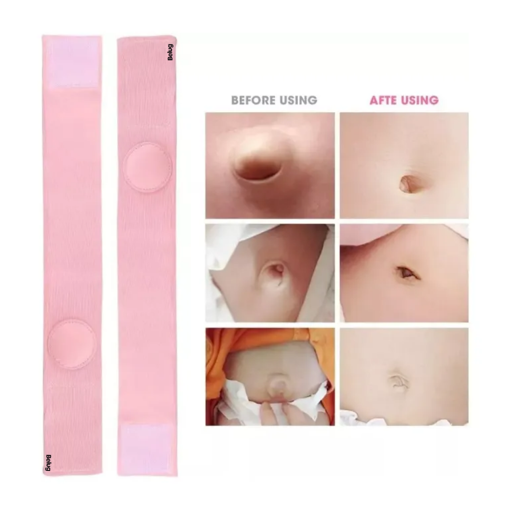 Foto 4 pulgar | 2 Pcs Cinturones De Hernia Tratamiento Umbilical Para Bebé Belug, Rosa