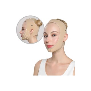 Foto 2 | 2pz Faja Mentonera Reduce Arrugas Talla L/xl Eo Safe Imports Esi-19933 Beige