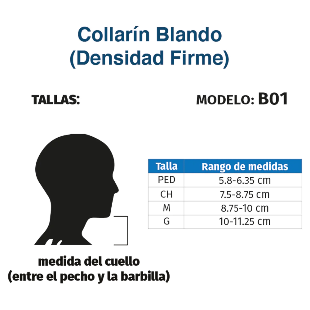 Foto 2 | Collarín Cervical Blando Espuma Alta Densidad Tynor B01