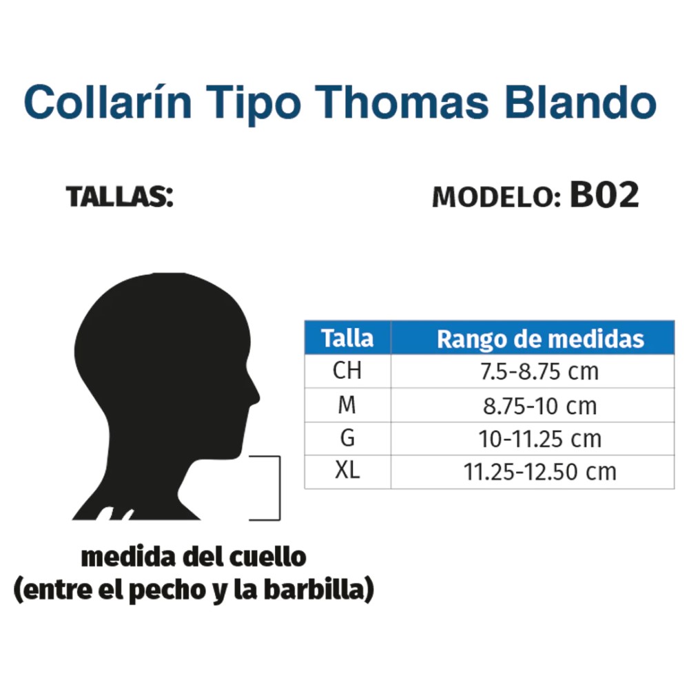 Foto 5 | Collarín Cervical Tynor B02 color Beige Thomas Blando con Soporte
