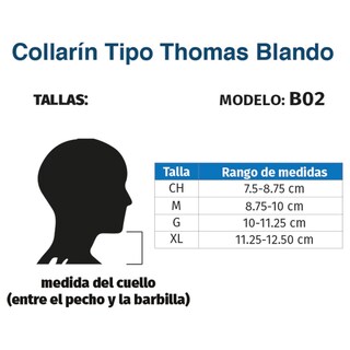 Foto 5 | Collarín Cervical Tynor B02 color Beige Thomas Blando con Soporte