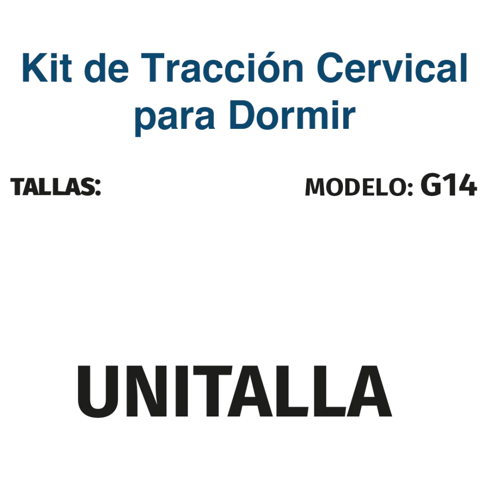 Foto 9 pulgar | Kit Tracción Cervical Vertebral Dorsal para Dormir G14 Tynor