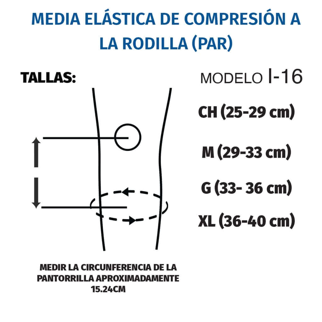 Foto 3 pulgar | Media Elástica Tynor I16 Compresión Debajo Rodilla Par