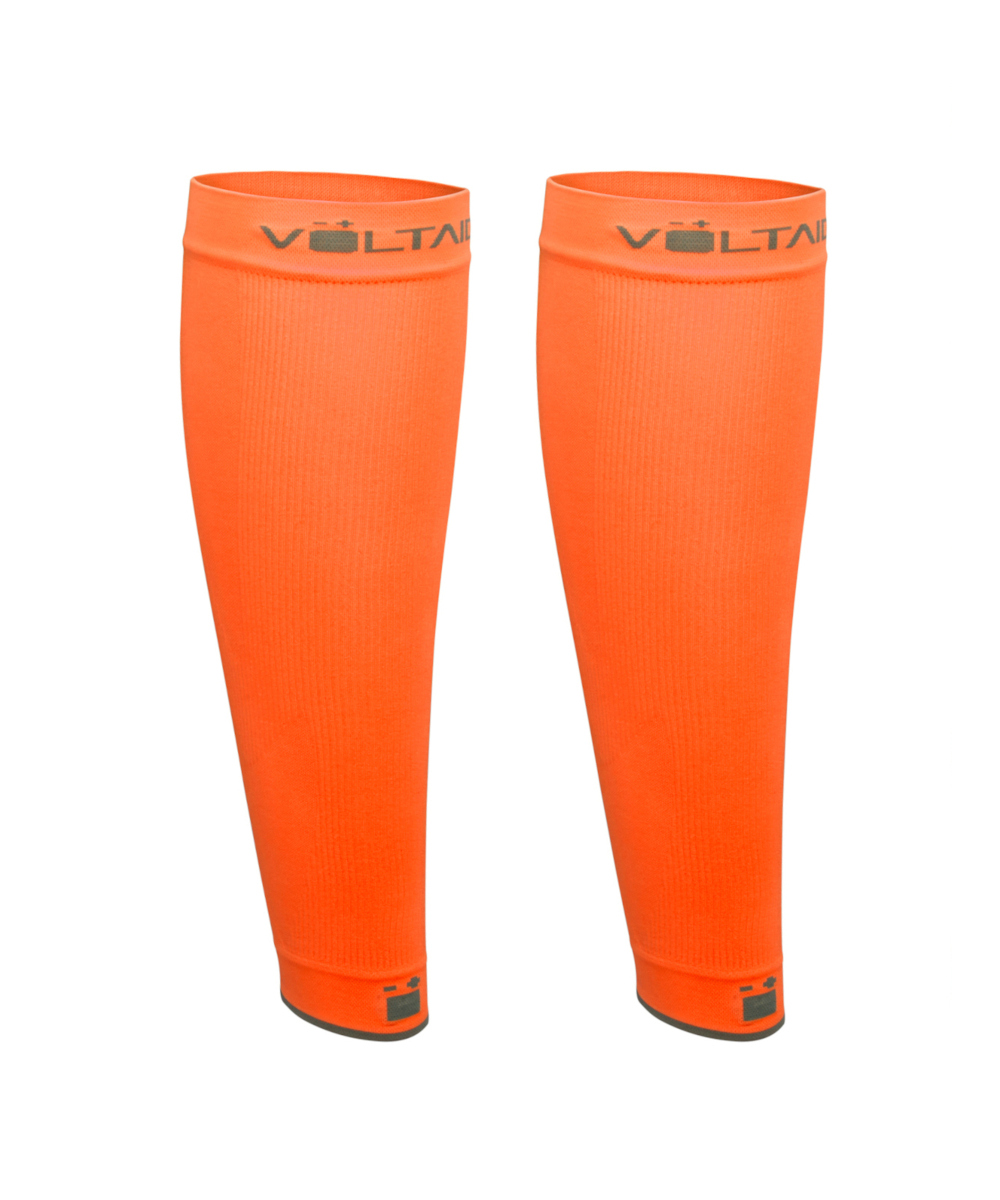 Par De Compresores De Pantorrilla Voltaica Vd0019 Color Naranja