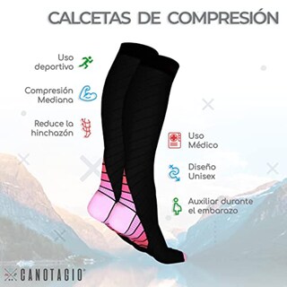Foto 3 | 2 Pares De Calcetas De Compresión Canotagio