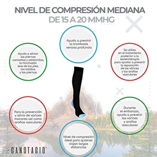 Foto 4 | Calcetas de Compresión Canotagio Azules