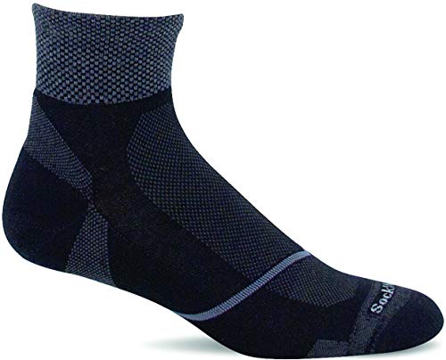 Foto 2 pulgar | Calcetín De Compresión Sockwell Pulse Quarter Firm Para Hombre, Color Negro - Venta Internacional.