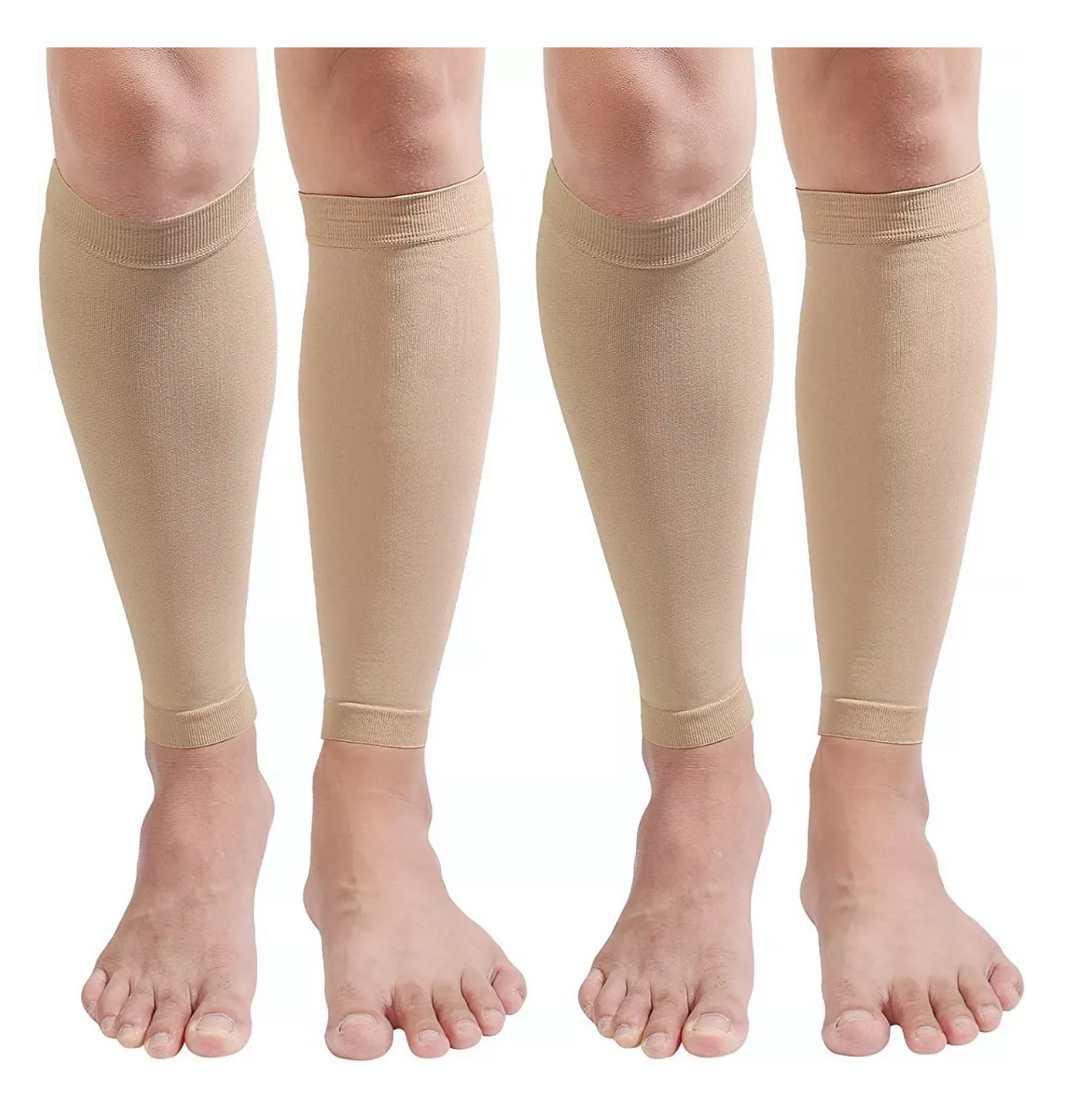 Foto 4 pulgar | Medias Calcetines De Compresion Venosa Pantorrillas Hombre Color De Piel