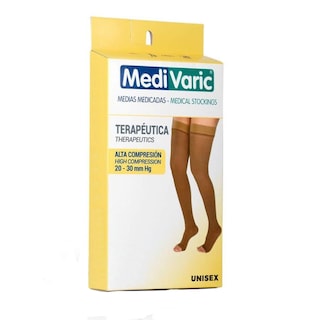 Foto 1 | Medias de Compresión Alta Medivaric Beige Unisex
