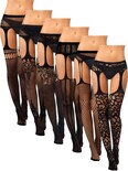Medias De Red Skylety Para Mujer, Talla Grande, Hasta El Muslo - Venta Internacional.