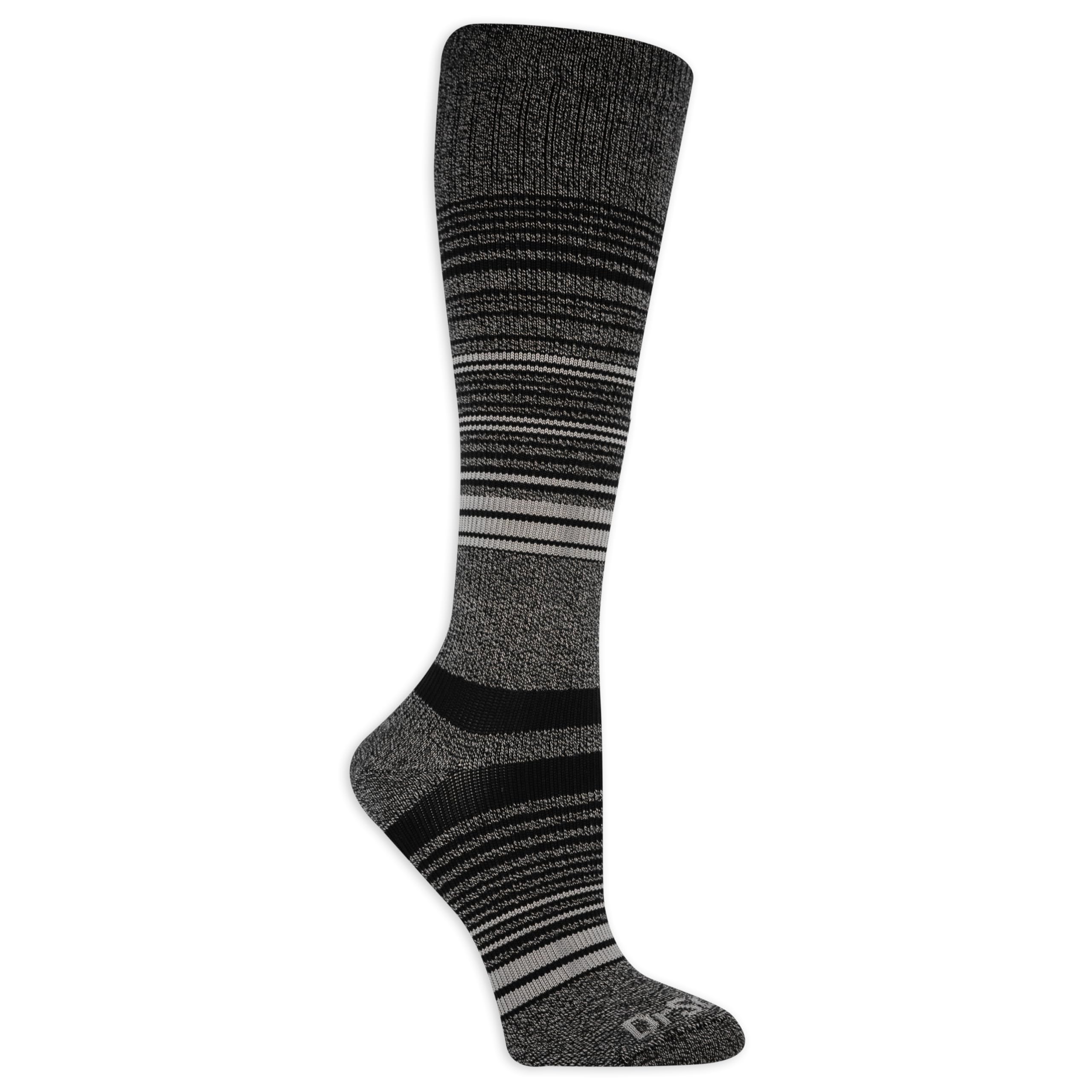 Foto 2 pulgar | Calcetines De Compresión Dr. Scholl's Para Mujer, Altos Hasta La Rodilla, Negro/gris - Venta Internacional.