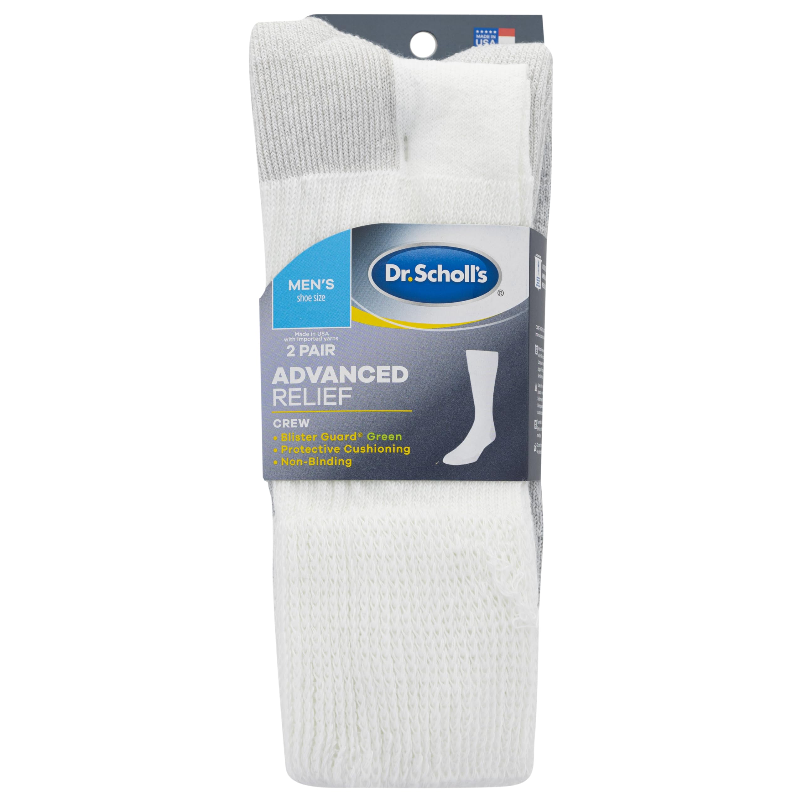 Foto 5 | Protector Antiampollas Sock Dr. Scholl's Advanced Relief Para Hombre, Color Blanco - Venta Internacional.