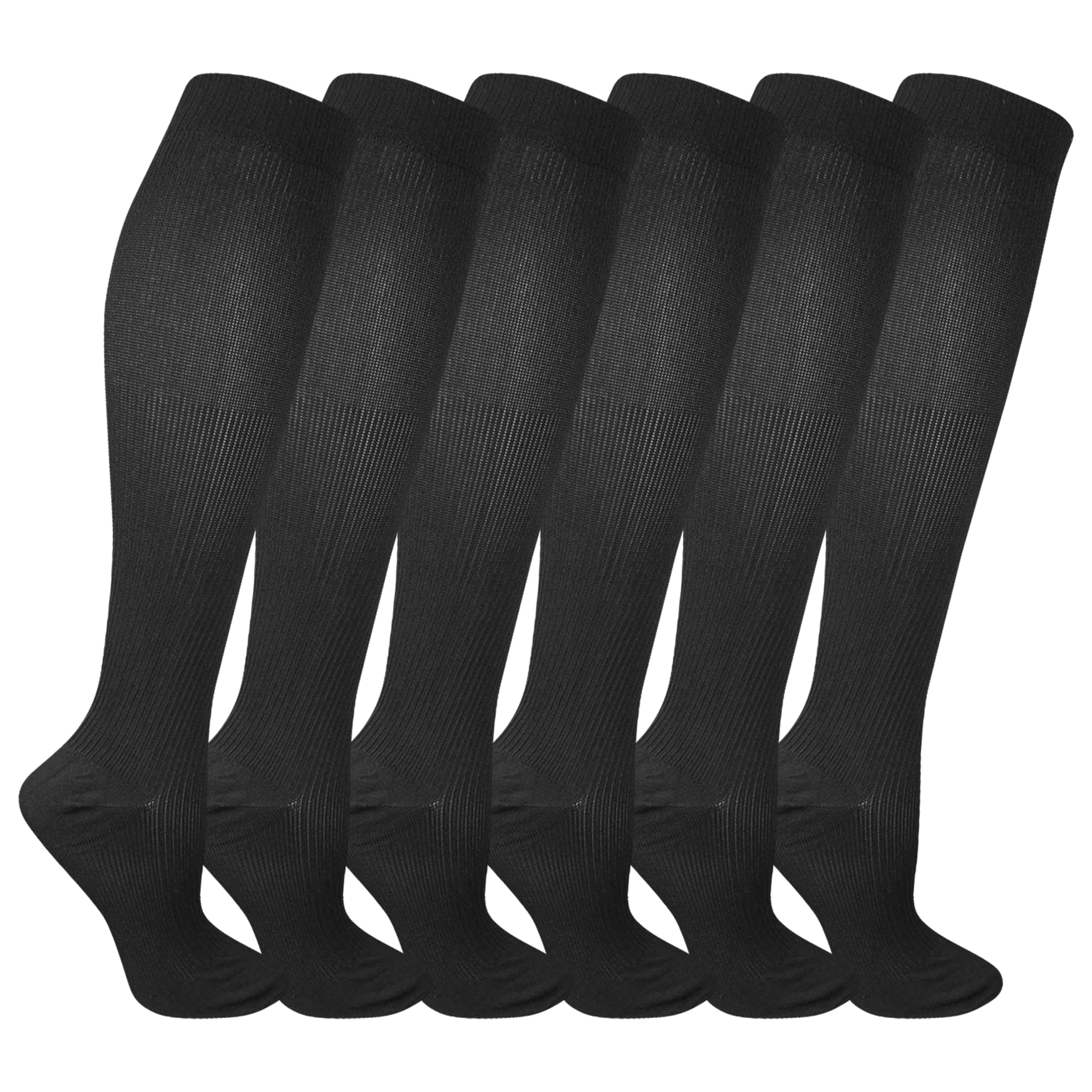 Foto 2 pulgar | Calcetines Hasta La Rodilla Dr. Scholl's Travel Compression, 6 Pares, Negros - Venta Internacional.