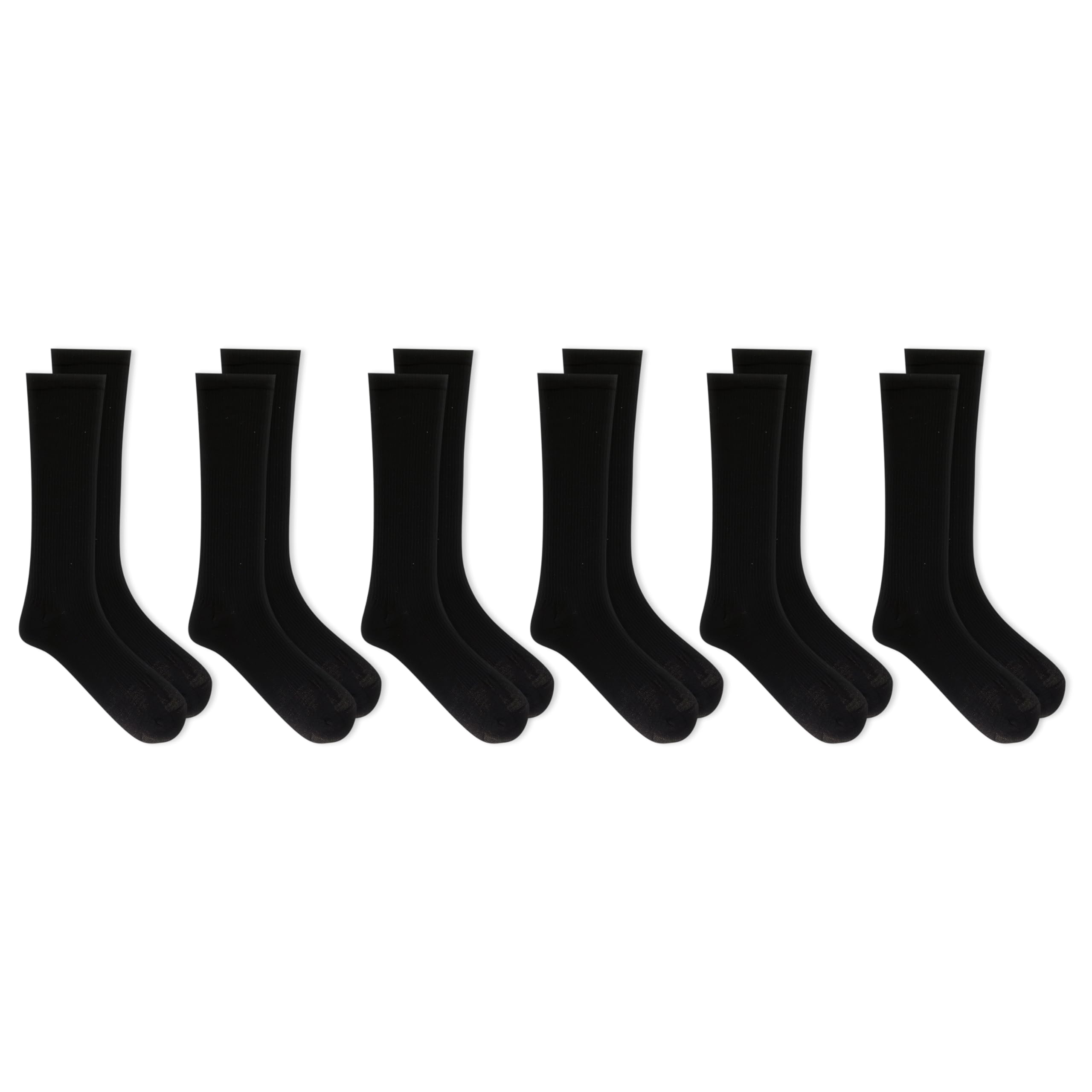 Foto 3 pulgar | Calcetines Hasta La Rodilla Dr. Scholl's Travel Compression, 6 Pares, Negros - Venta Internacional.