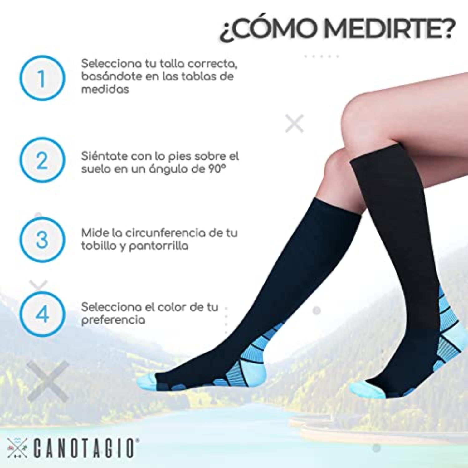 Foto 3 pulgar | 2 Pares De Calcetas De Compresión Canotagio