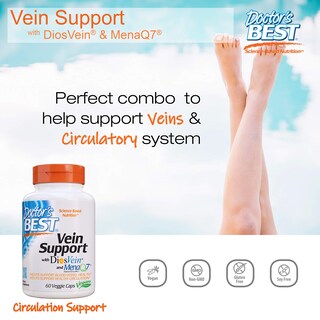 Foto 2 | Suplemento Doctor's Best Vein Support Diosvein & Menaq7 60 - Venta Internacional.