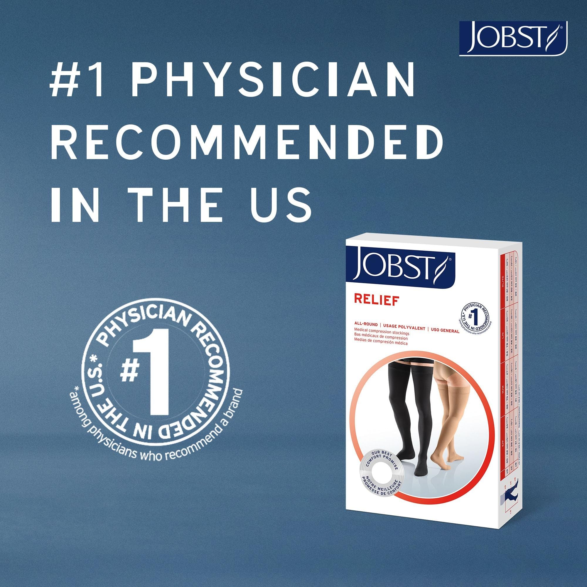 Foto 6 pulgar | Medias De Compresión Jobst Relief De 20 A 30 Mm Hg Hasta La Rodilla - Venta Internacional.