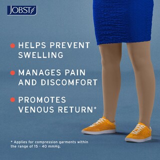 Foto 4 | Calcetines De Compresión Jobst Relief 20-30 Mmhg Hasta El Muslo Color Beige - Venta Internacional.